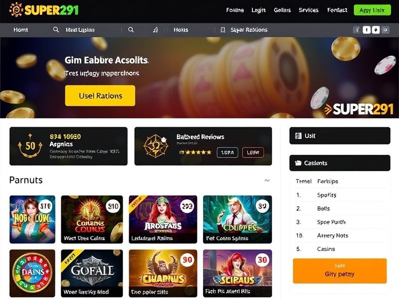 Experience the ultimate online casino at super291.com. Discover exclusive bonuses, live dealer games, popular slots, and expert guides for responsible gaming and real money adventures.